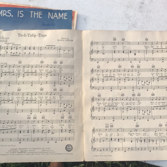 Vintage Original Sheet Music bundle of 6 Including And They Called It Dixieland - Picture 10 of 11